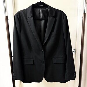 UNIQLO Women's Black 2-button Blazer Jacket - size XXL